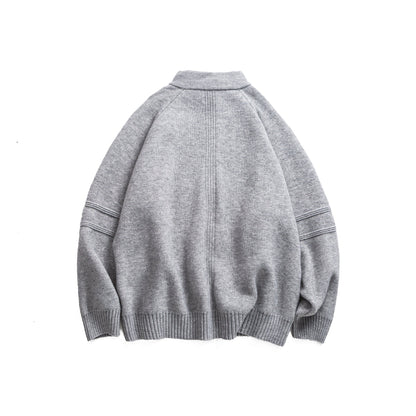 Minimalist Fashion Casual Loose Knit Coat for Men and Women