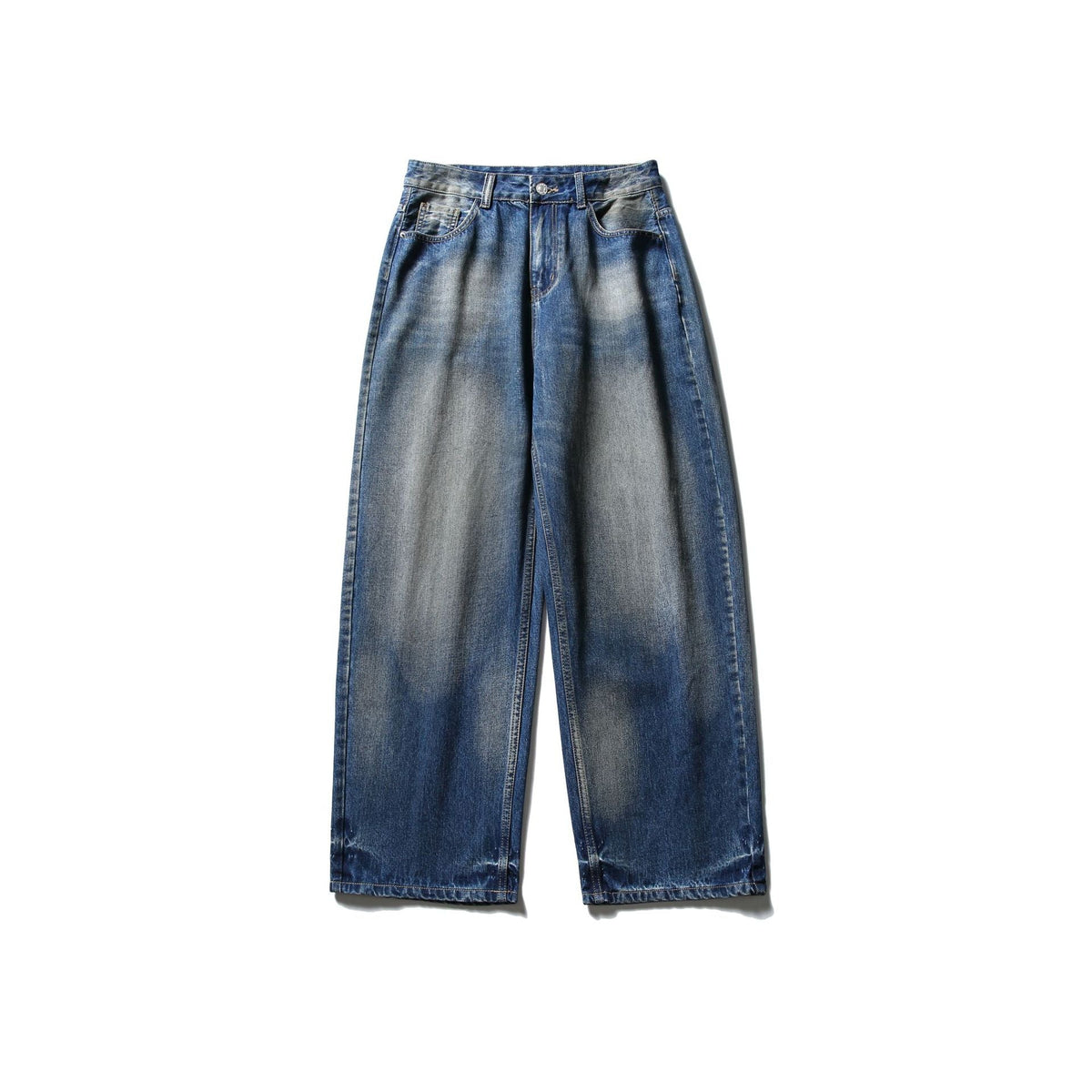 Denim Pants Men Loose Straight Leg Wide Leg Long Pants