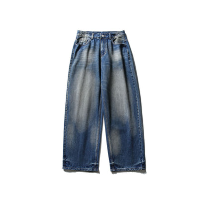 Denim Pants Men Loose Straight Leg Wide Leg Long Pants