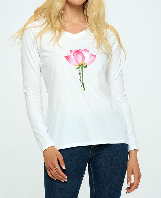 No Mud No Lotus T-Shirt in White